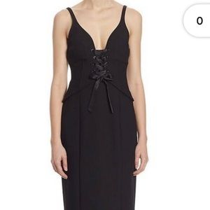CinqASept Demia Cocktail Lace Up Tank Dress NWT S8